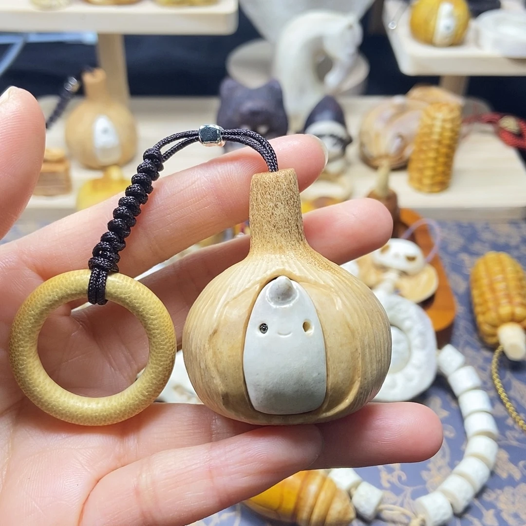 手串/手链鹿骨鹿角根付大蒜配件