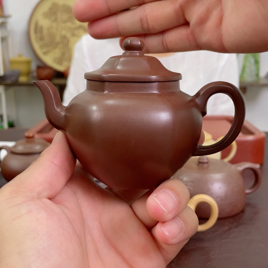 紫砂茶壶六方宫灯