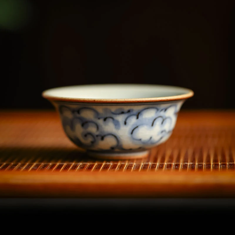 【宽窄】祥云撇口小杯（30ml）（朴杯0227）