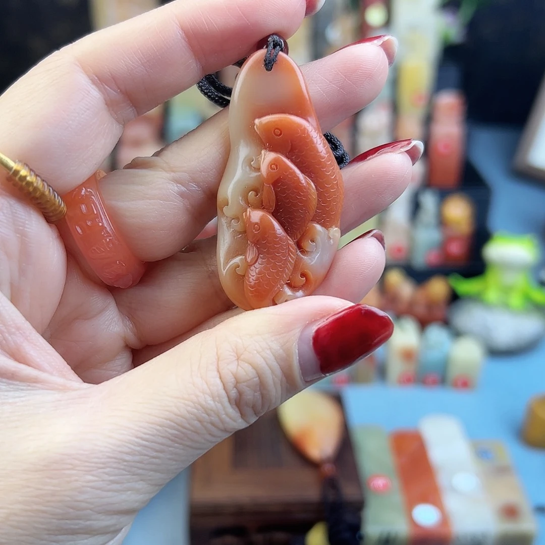 印石老挝石挂件不刻字