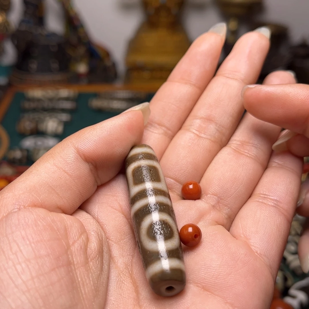 玛瑙/玉髓珠子未镶嵌李*