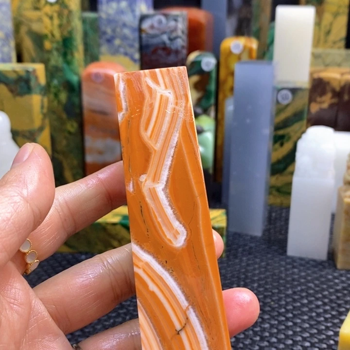 青田石沙*飞青田石印章石