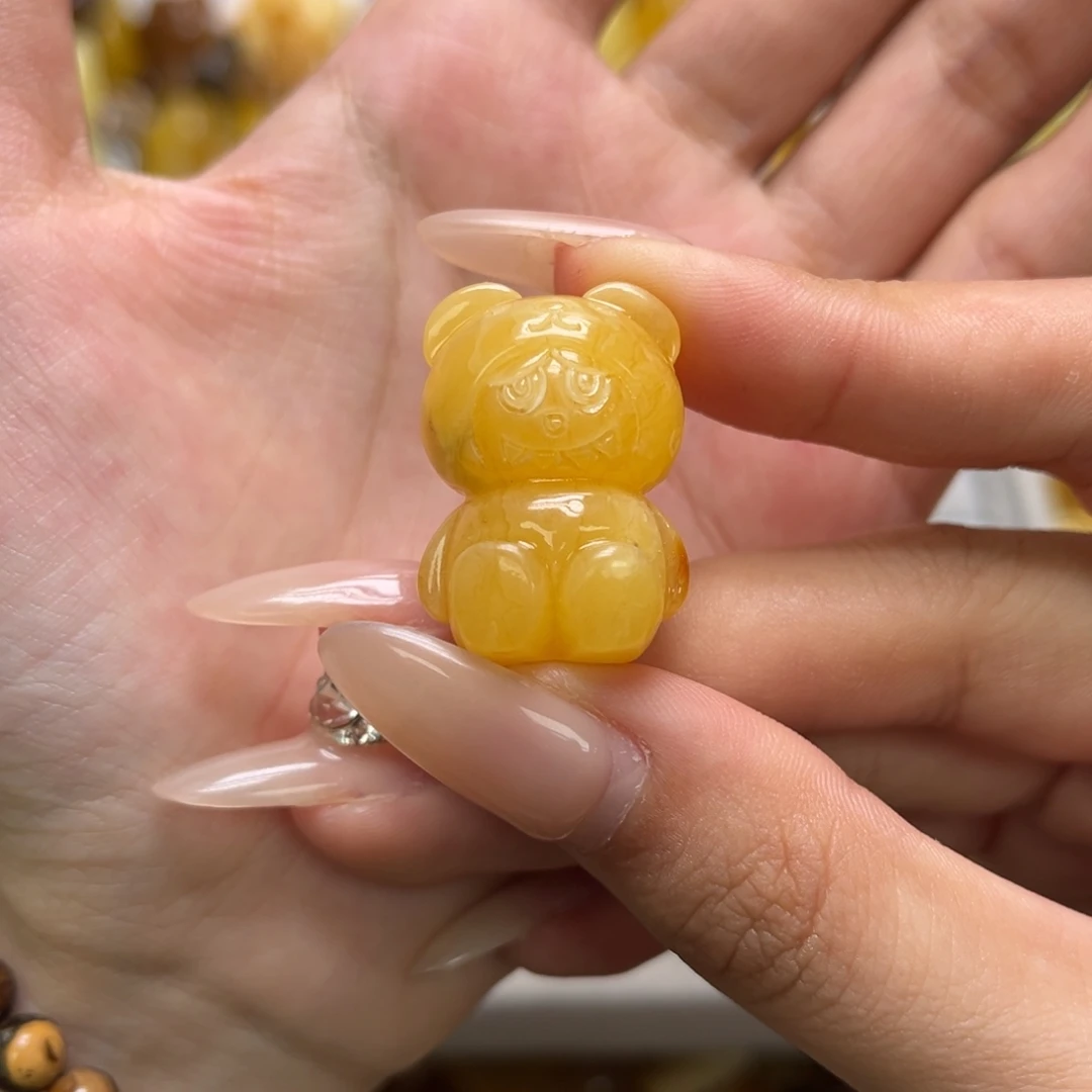 琥珀未镶嵌裸石天然琥珀胶皮拉布布