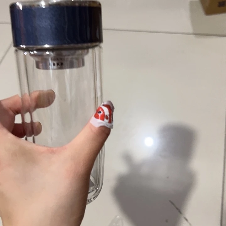 晶狮双层827-280ml 蓝 鹅蛋杯