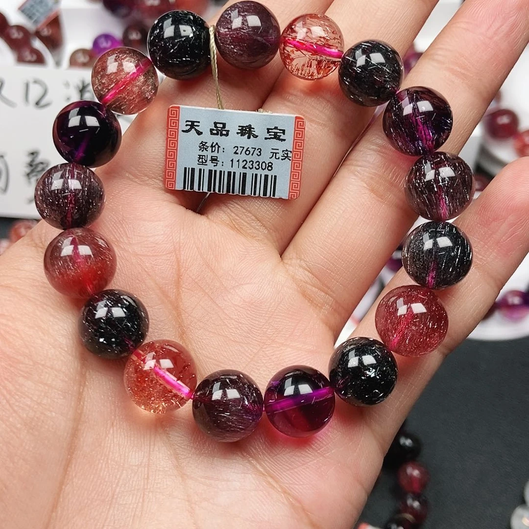 水晶未镶嵌手链黑加仑超七1123308