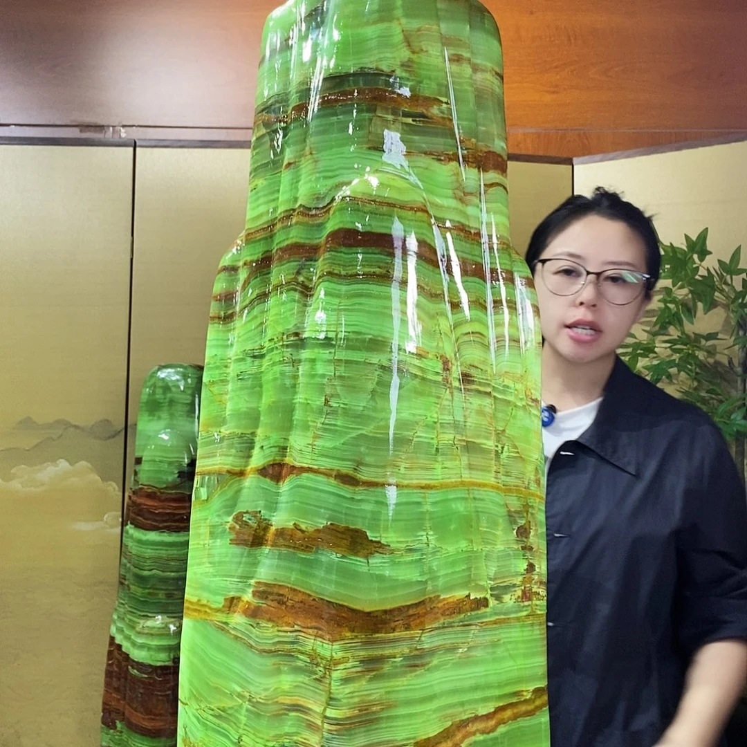 石材山水画作品摆件