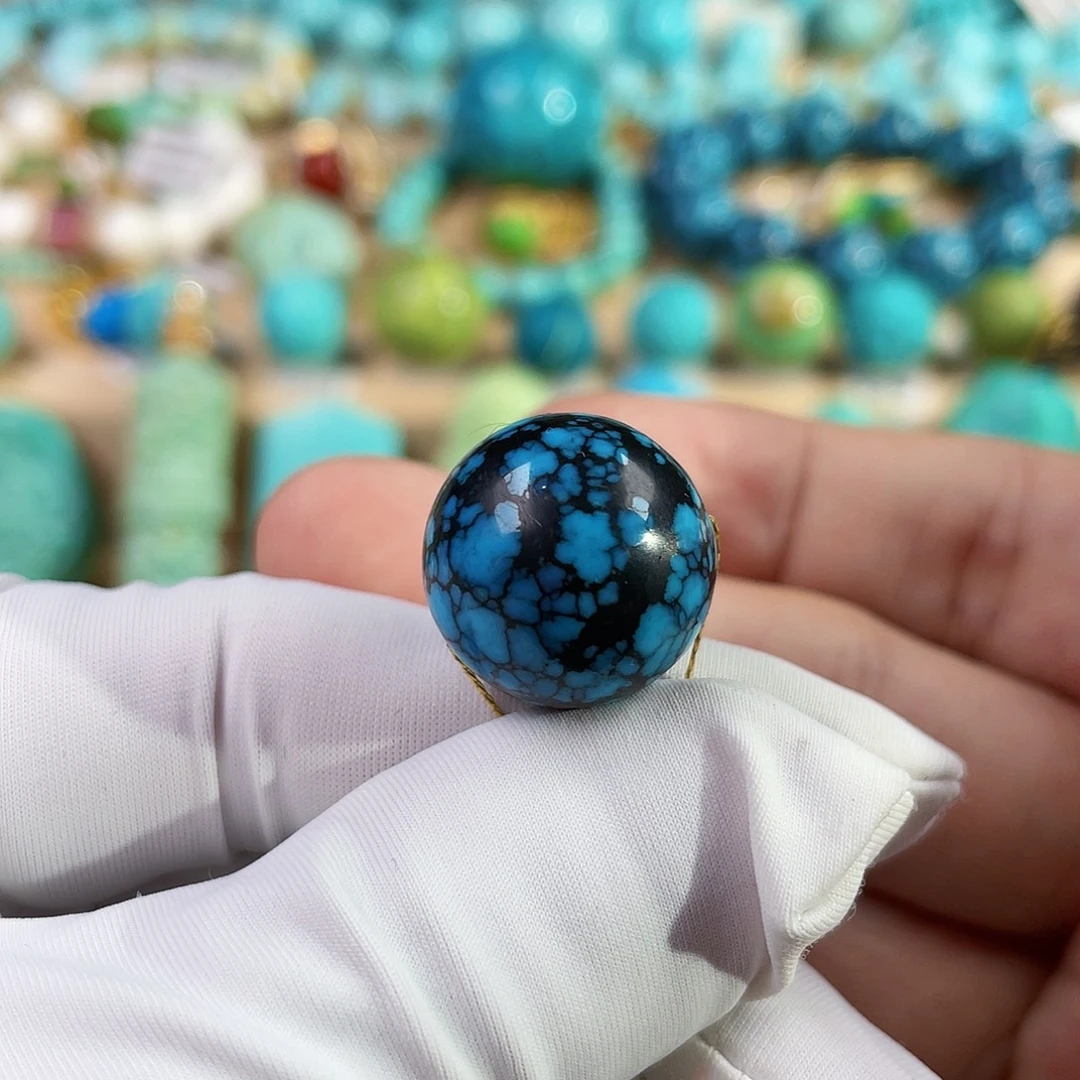 绿松石未镶嵌珠宝奇石16.8mm