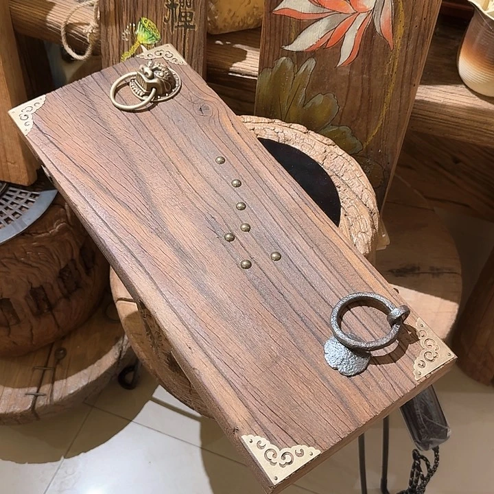 转***店老榆木丙烯颜料画