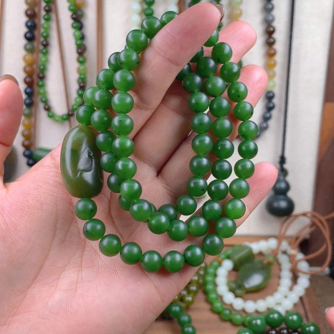 和田玉未镶嵌手链