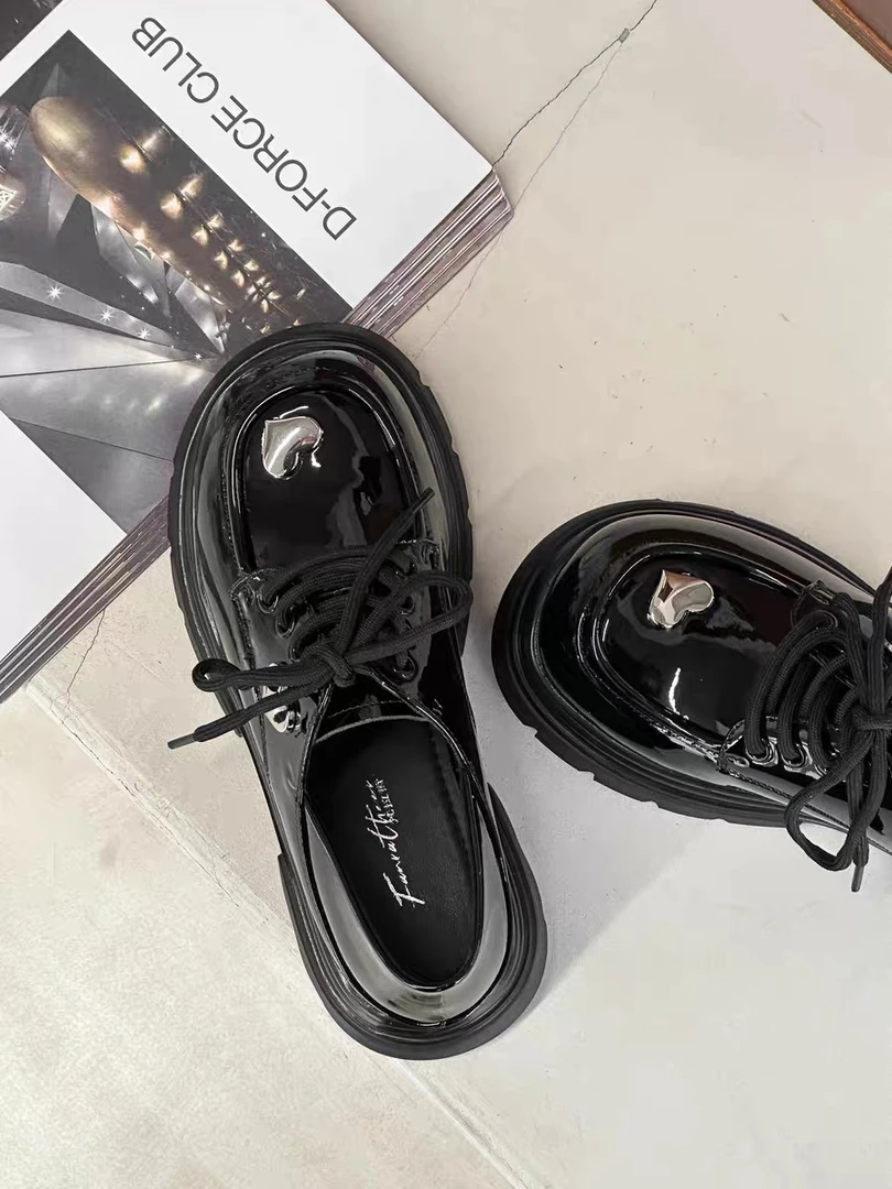 1536 春季新款厚底两穿时尚乐福鞋