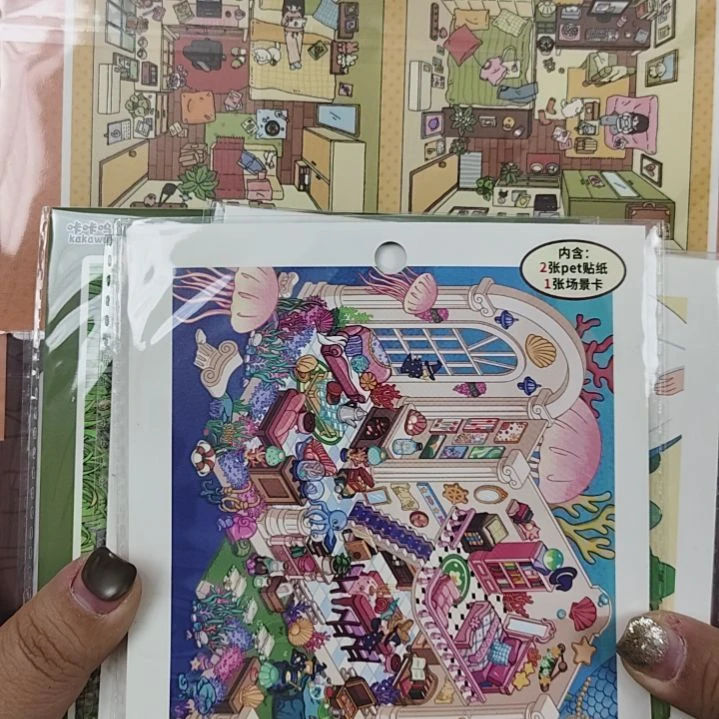 造景贴纸现场选购