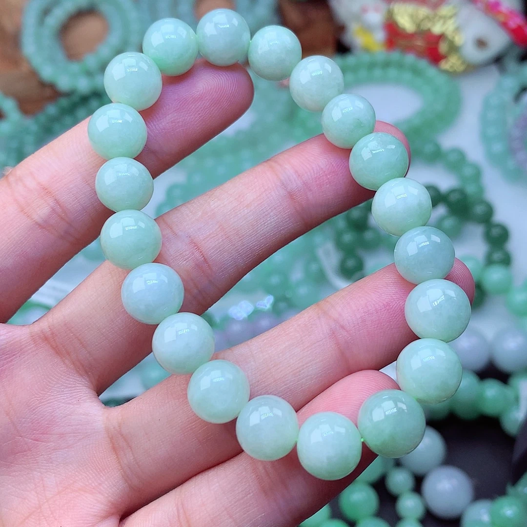 翡翠未镶嵌毛衣链卡10