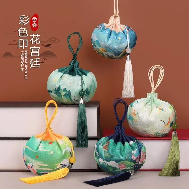 天然闻药调理脾胃中草药木香囊香包挂脖挂腰安神助眠饰品香袋