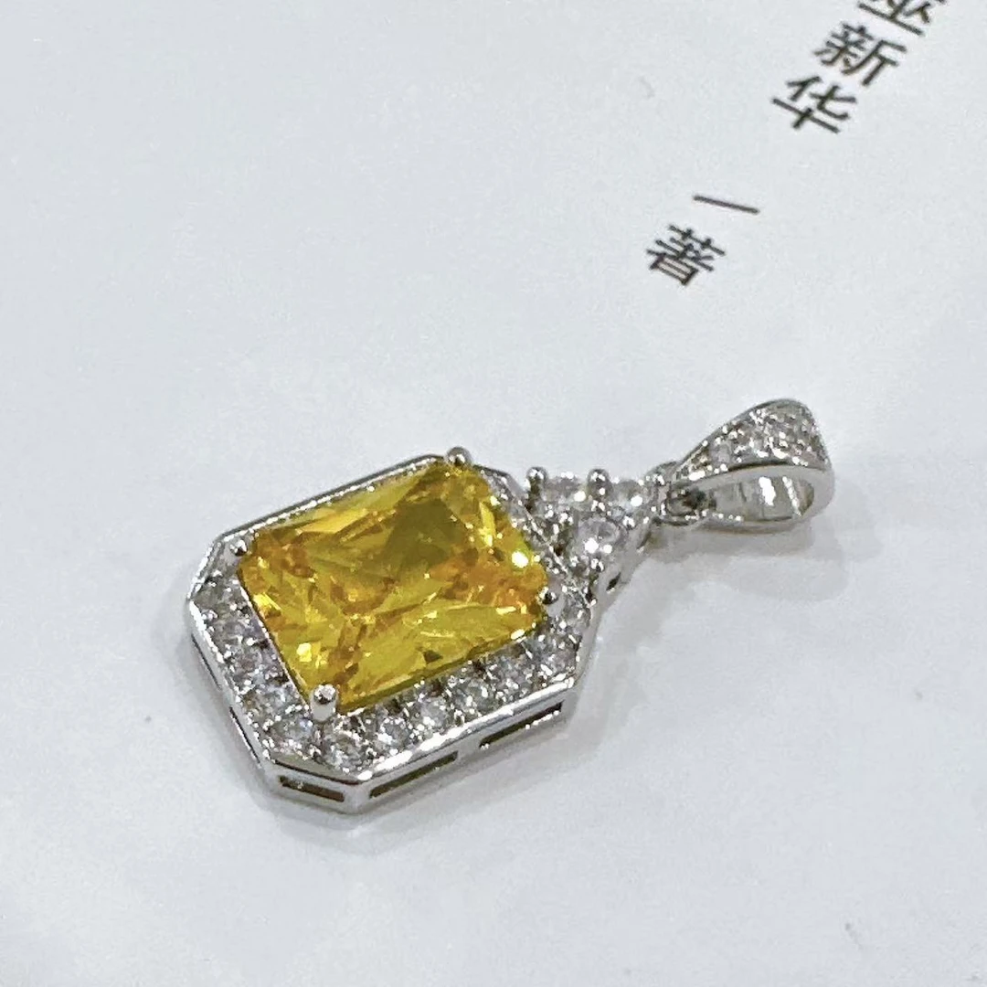 【清梧云初】 经典百搭黄吊坠815