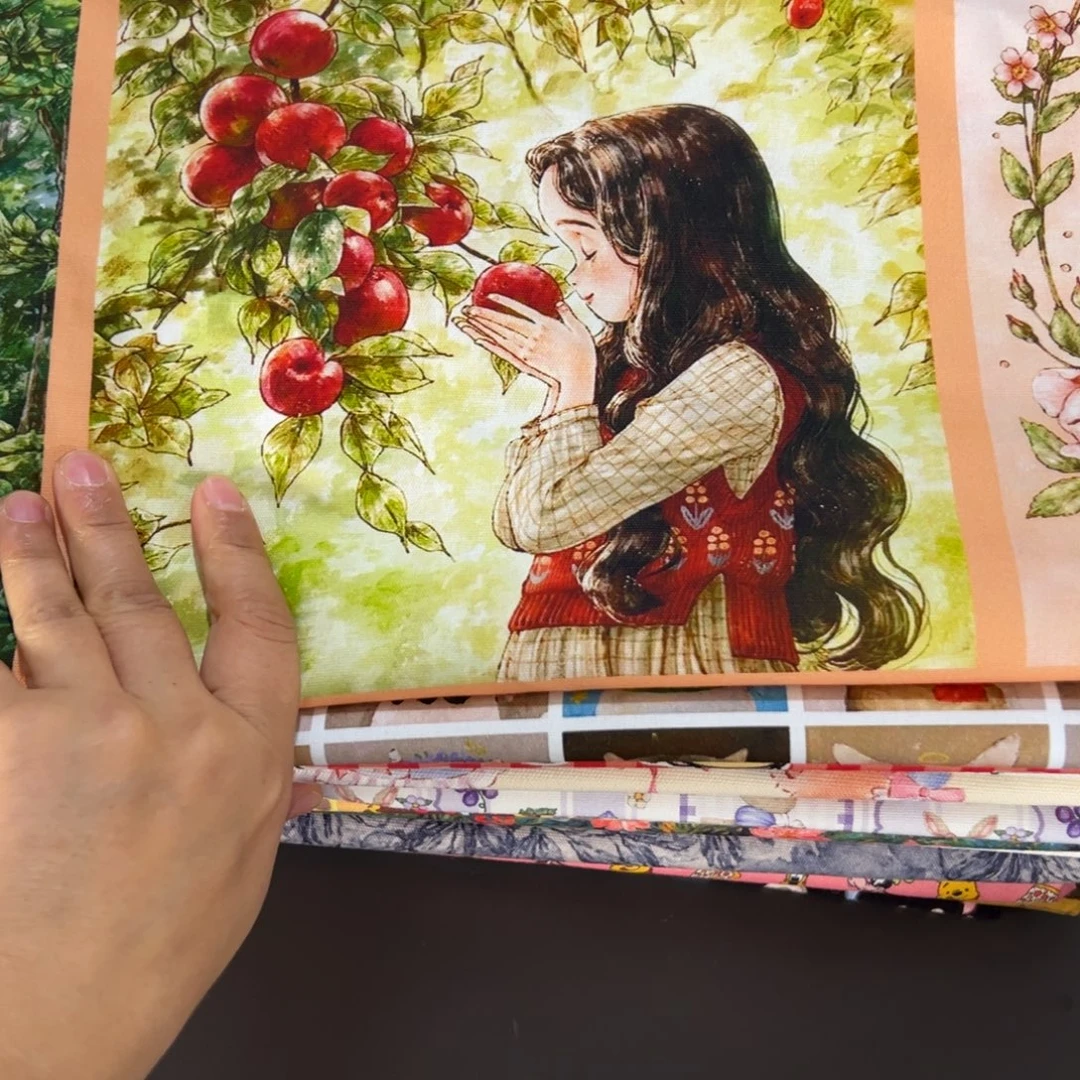 棉福袋一米价纯棉8安帆布1.5宽果子块