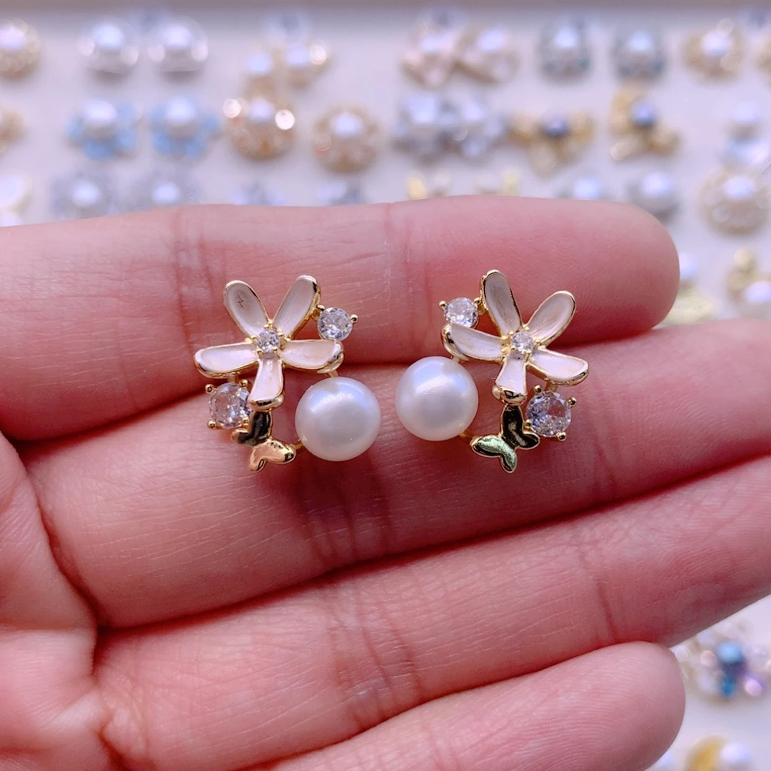 耳饰淡水珍珠合金