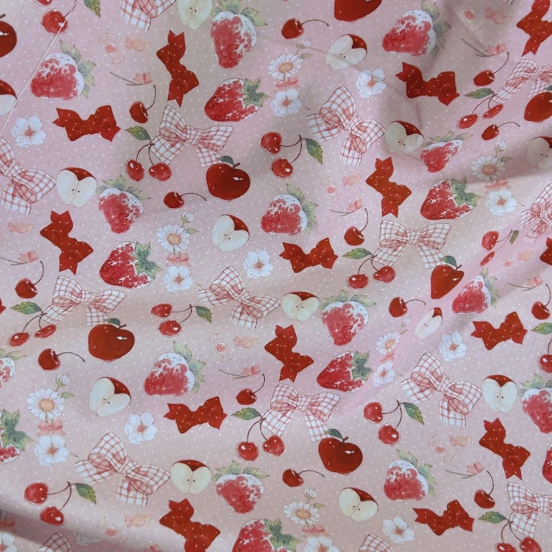 一米价纯棉平布1.1米宽果子布艺地卷