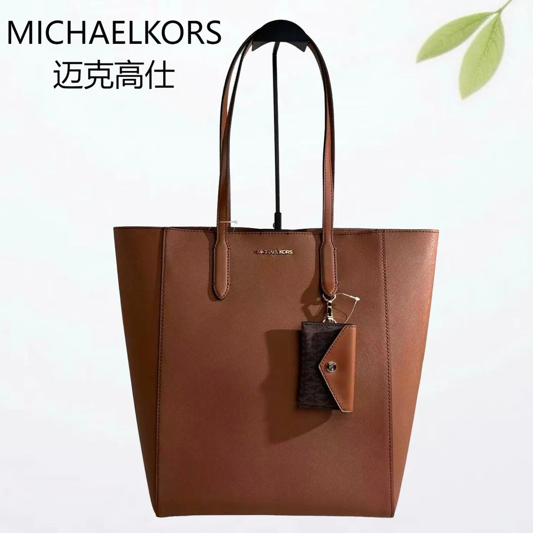 99新 MICHAEL KORS/迈克高仕 焦糖色单肩包G25804531底长28X35