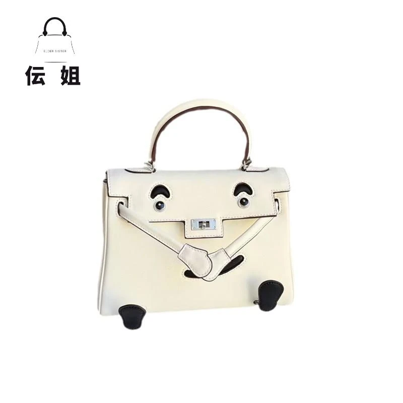 【伝姐家】Kelly娃娃2025春夏新款头层牛皮公主风女包
