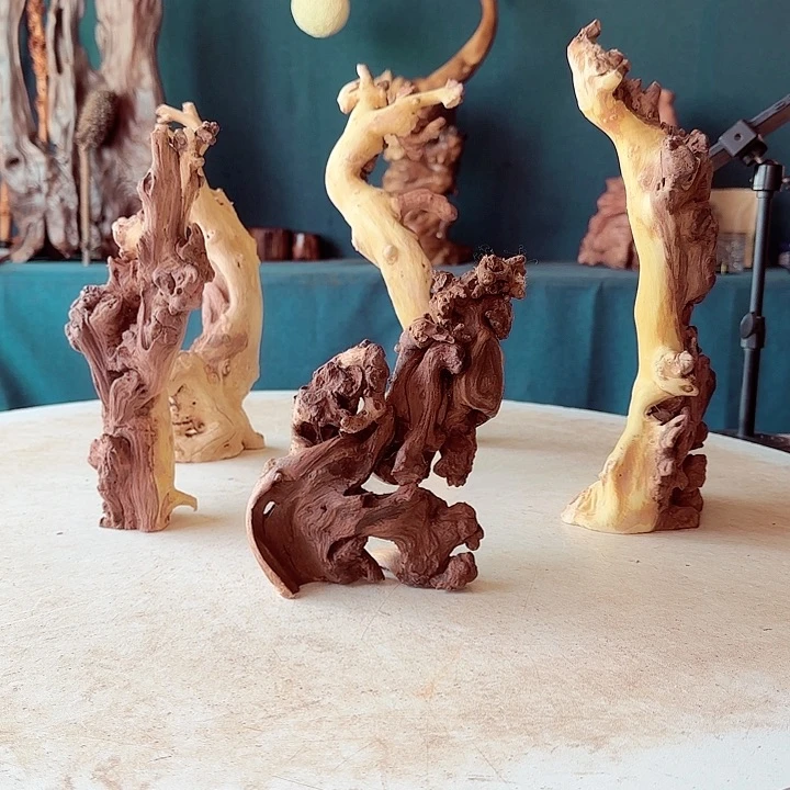 黑果木百****厂744金丝红木羊蹄甲半成品到手5件