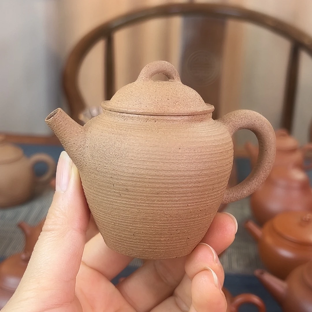 茶壶紫砂精品 君逸 全手工制作松花泥 130cc