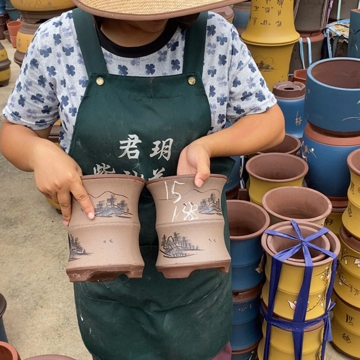 紫砂花盆紫砂花盆盆栽花卉种植