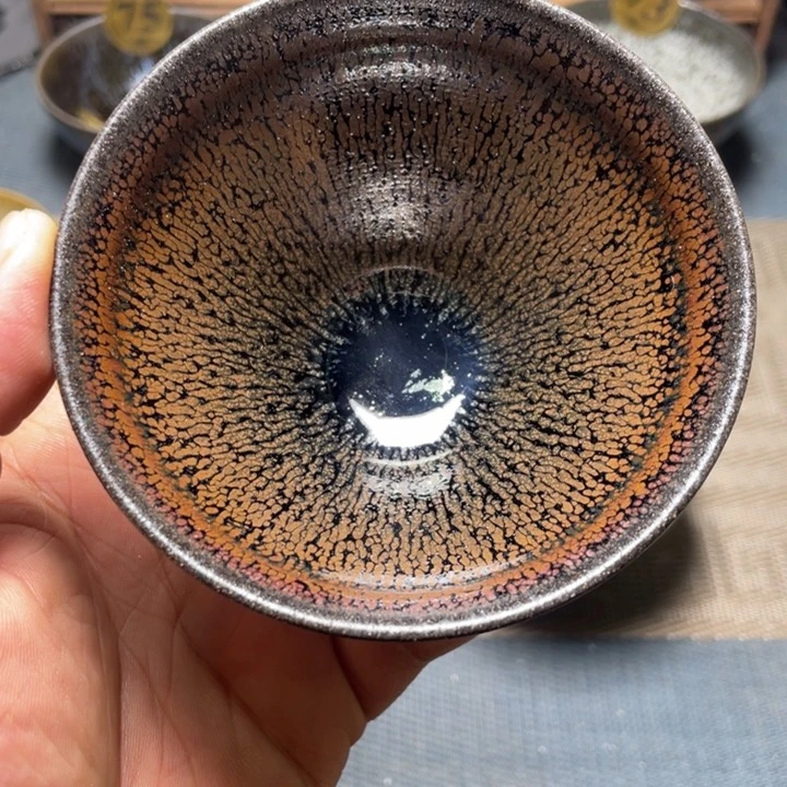 【闪购商品】茶盏柴烧建盏主人杯