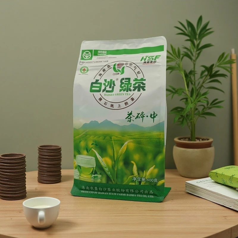 白沙陨石坑绿茶 茶碎中 原产地直发 400g 汤色明绿滋味浓郁香醇