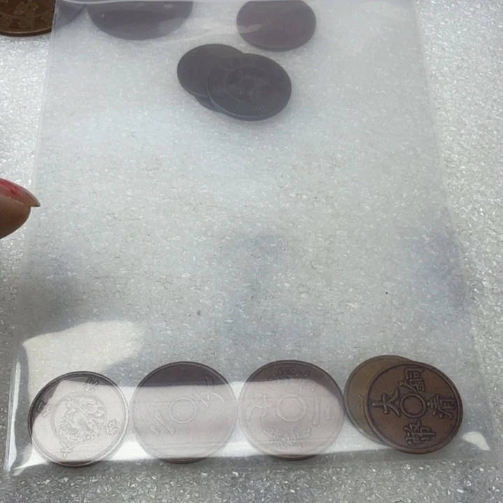 城***涵上5个铜币工艺品摆件