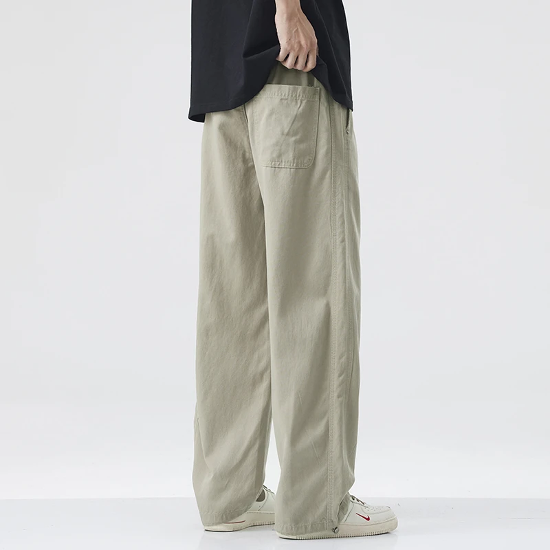 EUZD秋季休闲裤男2025新款男士宽松百搭直筒长裤薄款阔腿裤