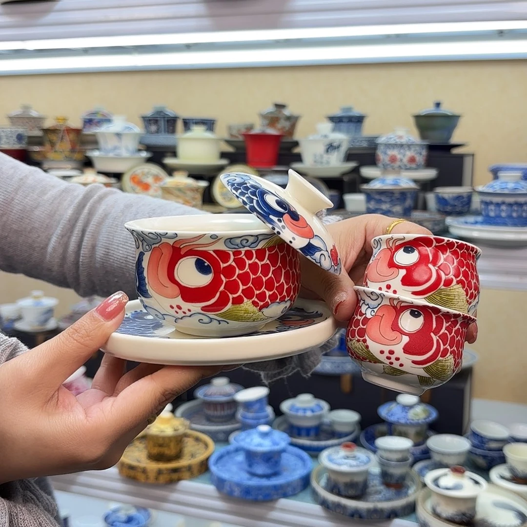 盖碗还不错，好看！