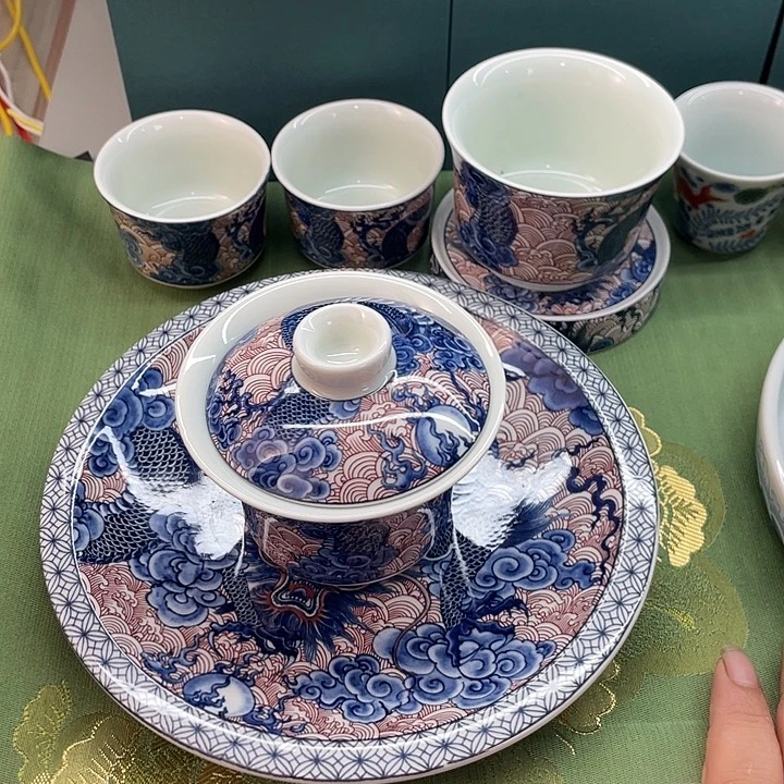 景德镇陶瓷盖碗茶具