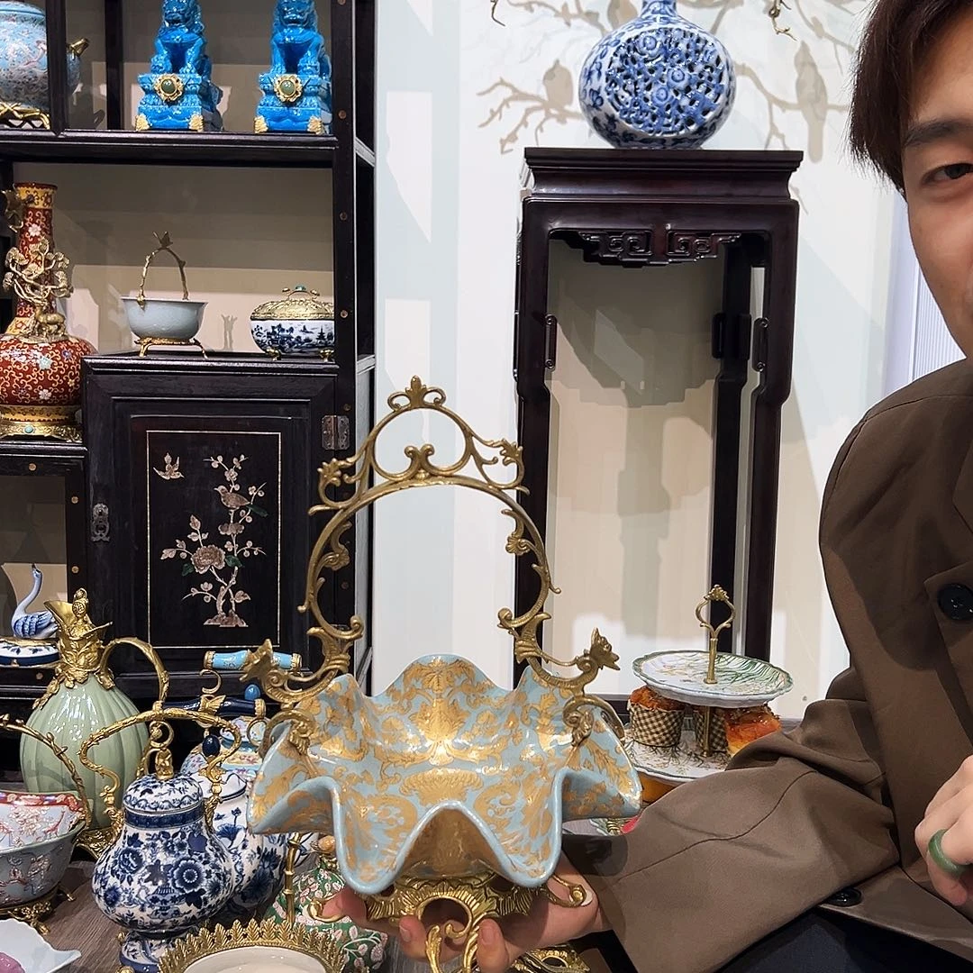 有机玻璃陶瓷配铜提篮