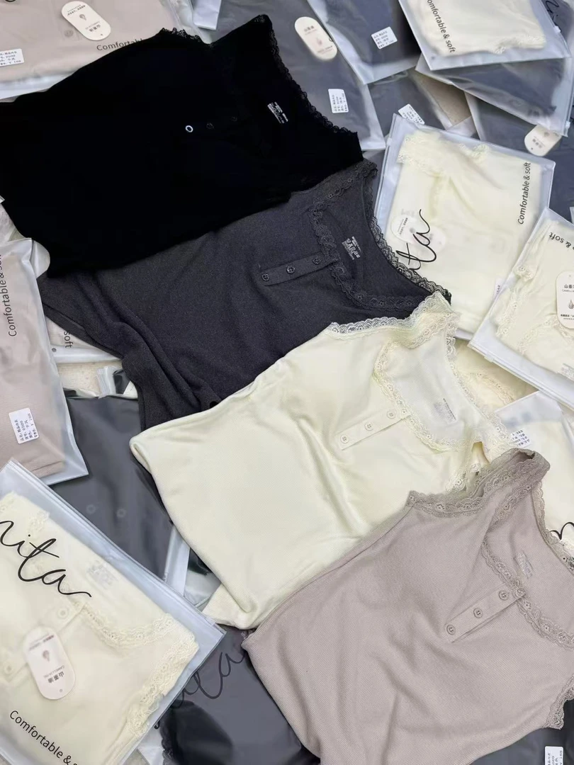 磨毛带胸垫打底背心