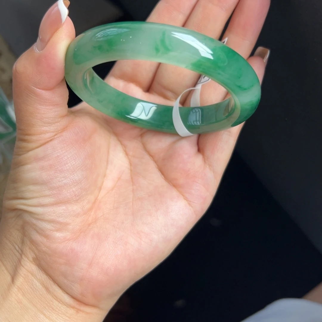 未镶嵌手镯石英质玉非洲翠5657