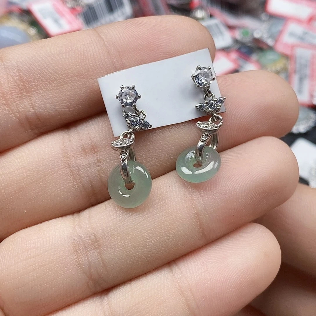 翡翠银S925镶嵌戒指