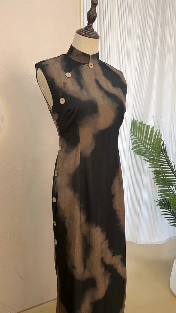 【枫林墨染】25款新春夏气质旗袍裙S--3XL