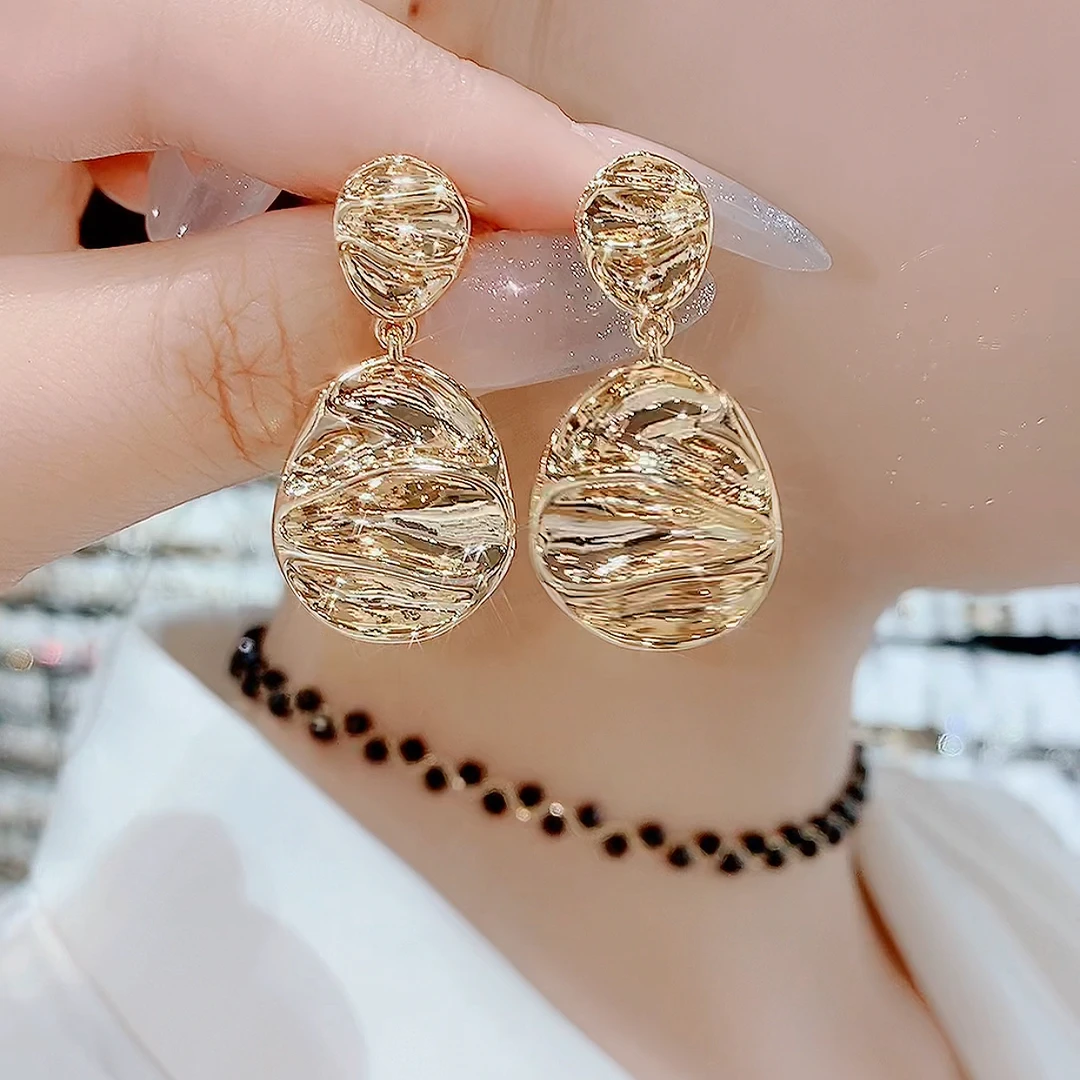 铜合金耳饰 579-潮流S925银针新品时尚百搭个性洋气欧美耳环饰品