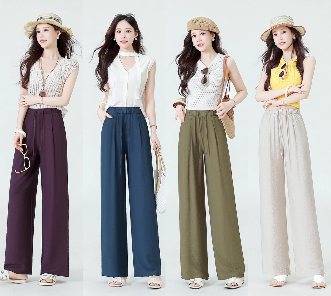 【运费补贴】天丝亚麻阔腿裤