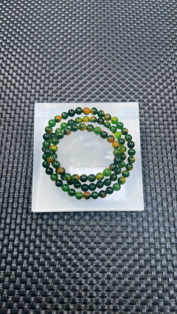 绿黄6mm多圈手串发一条H21
