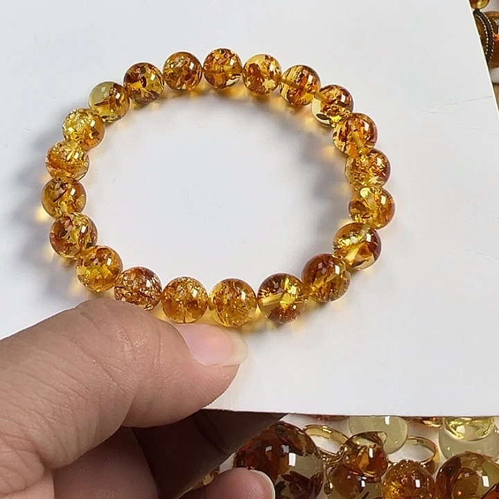 琥珀（花珀）未镶嵌项圈