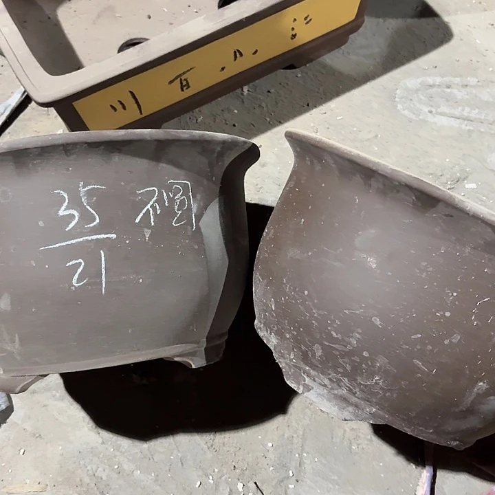 宜兴紫砂花盆，现货发