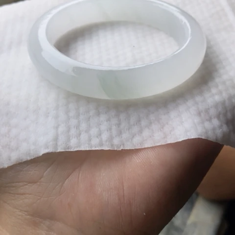 ℋ***࿐石英质玉（金丝玉）未镶嵌手镯加工定制