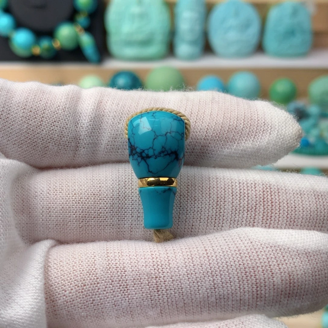 未镶嵌绿松石珠宝奇石11.3mm