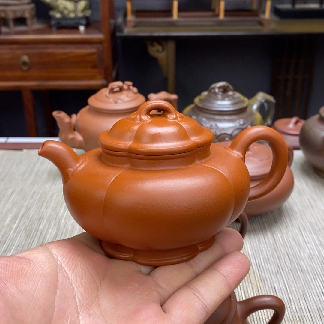 老***长茶壶朱泥容量220毫升