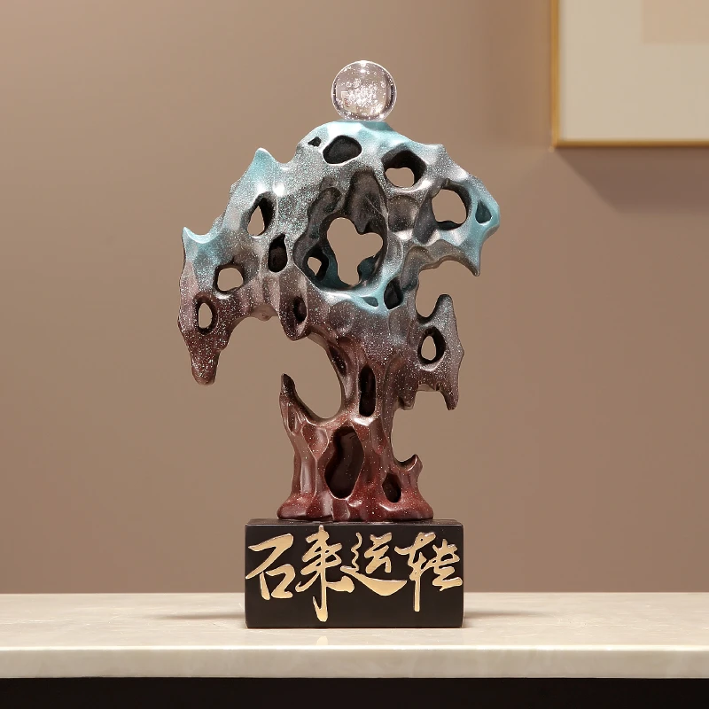 时来运转流沙画创意桌面摆件办公室客厅酒柜书房装饰乔迁开业礼品
