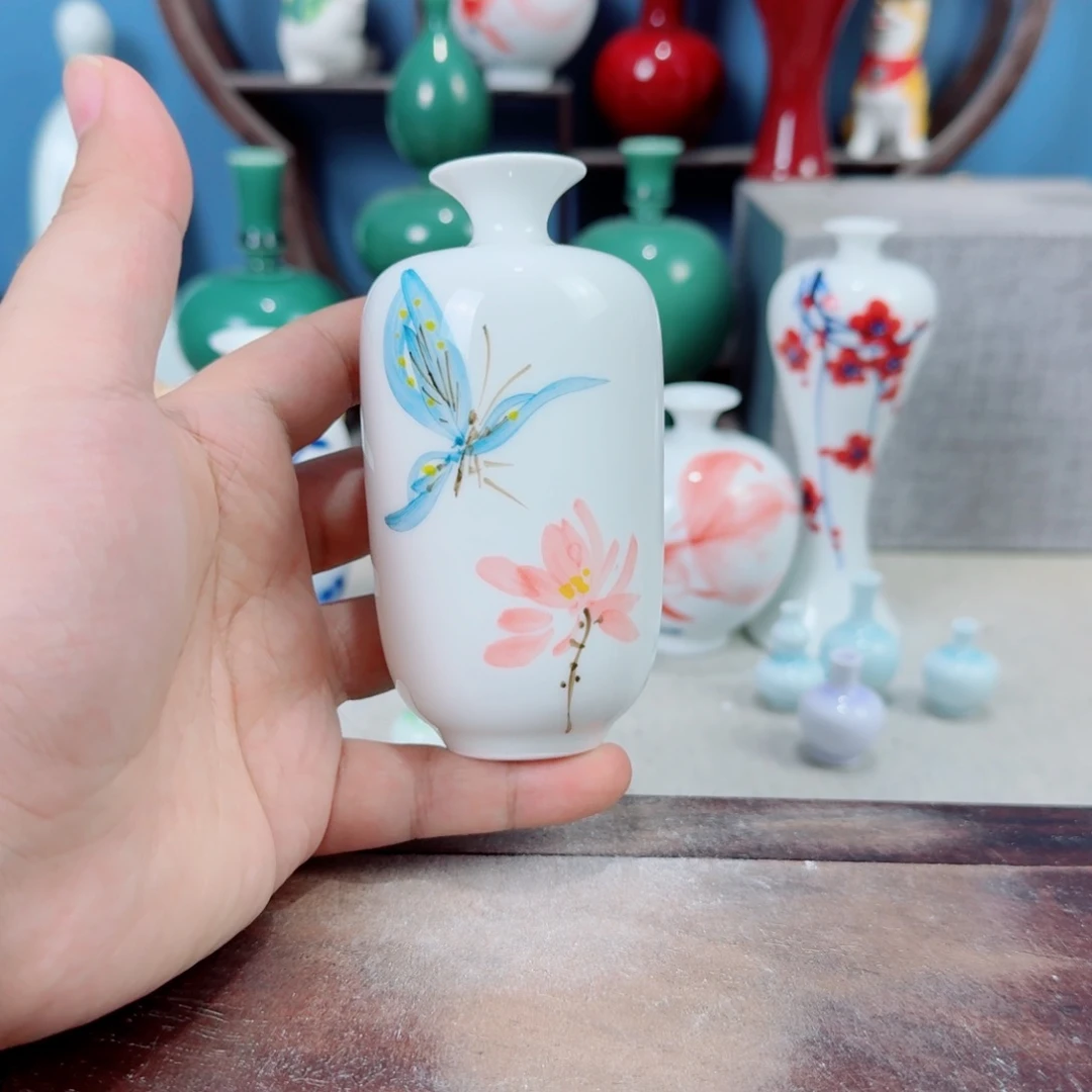陶瓷手工小花器摆件