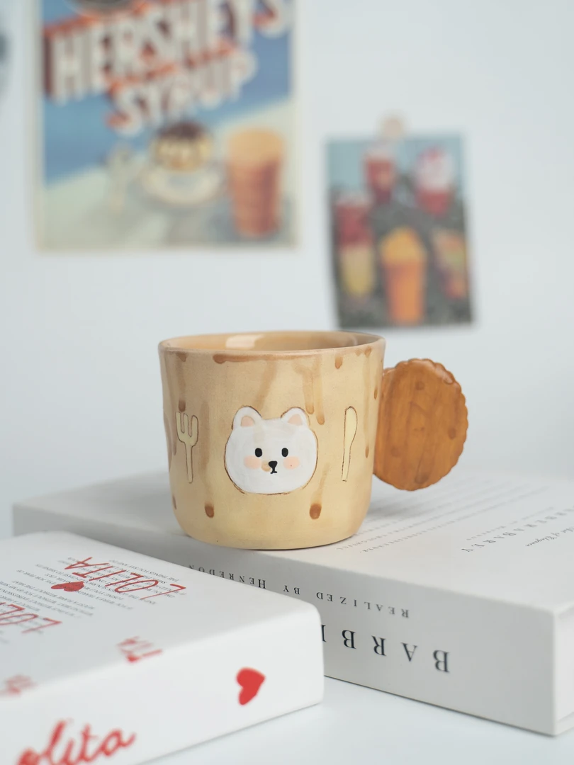 糕糕 | 小白熊饼干把手马克杯