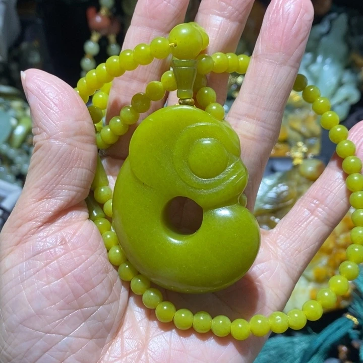 岫玉吊坠(赠链)未镶嵌