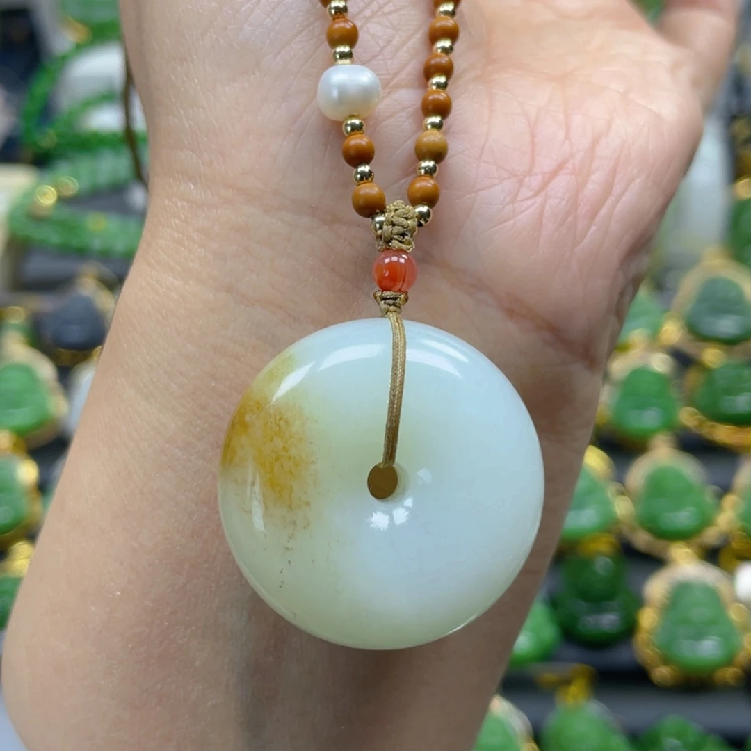 和田玉（白玉）毛衣链未镶嵌